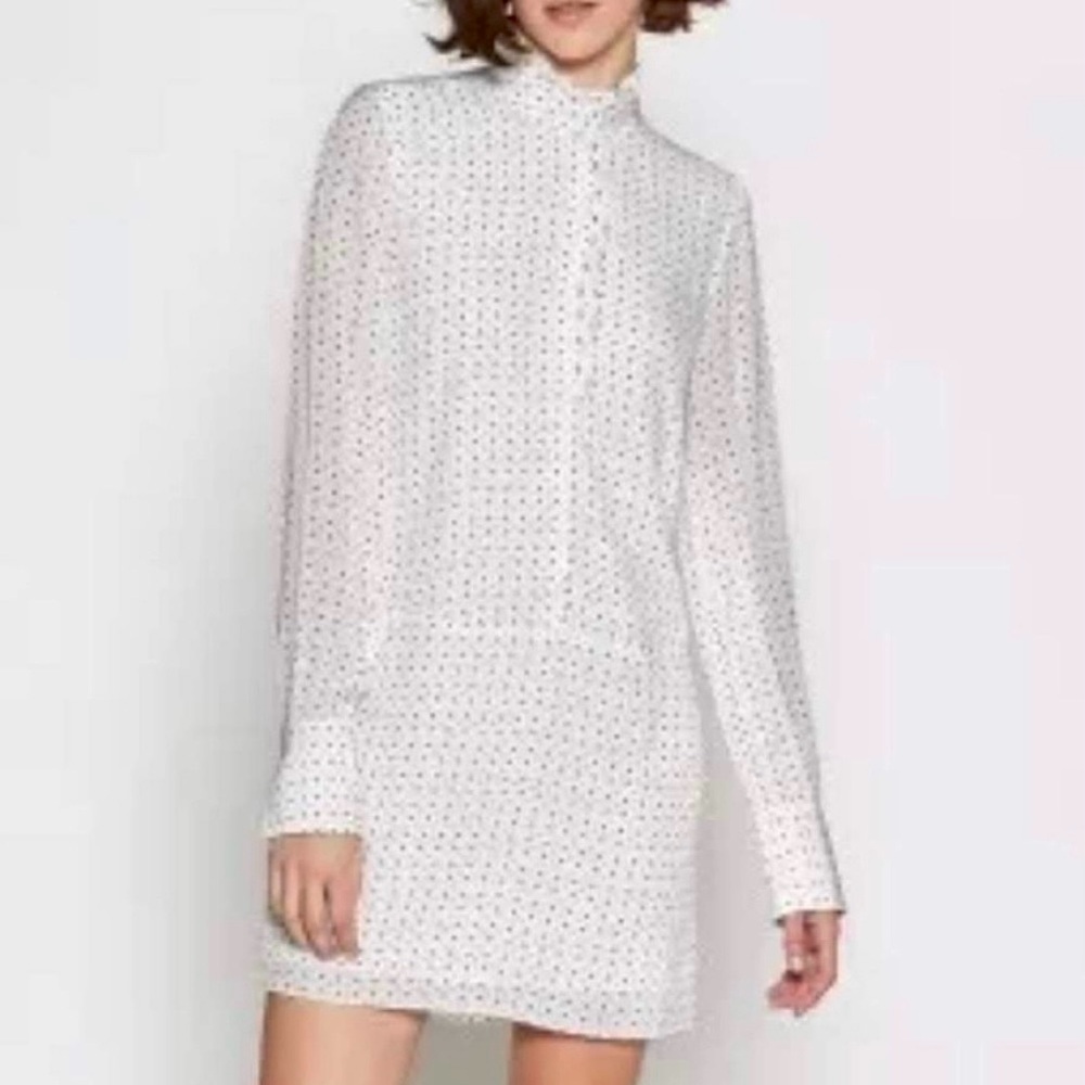 JOIE Prynn Polka Dot Print Mini Dress NWT